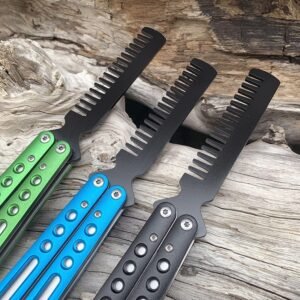 Balisong Butterfly Comb Outdoor Camping Practice Comb Ball Bearings, Practice Tools Butterfly Comb - Image 2