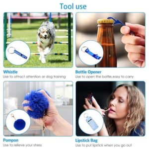 Self Defense Keychain 11-Piece Aluminum Anti-Wolf Alarm Red - Image 4