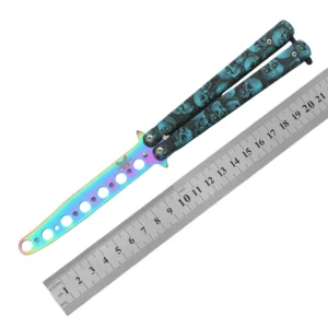 CSGO butterfly knife CS butterfly knife novice practice knife butterfly comb toy practice knife full steel unsharpened - Image 7