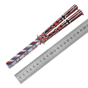 CSGO butterfly knife CS butterfly knife novice practice knife butterfly comb toy practice knife full steel unsharpened - Image 19