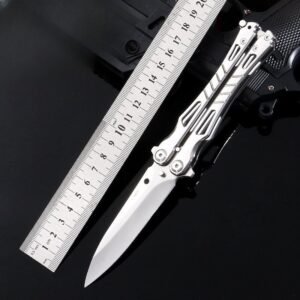 New Professional Butterfly KnifePractice Folding KnifeFolding KnifeThrowing KnifeTraining ToolUnbladed - Image 3