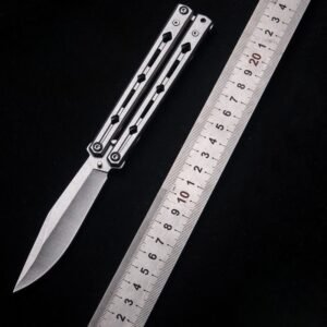 New Professional Butterfly KnifePractice Folding KnifeFolding KnifeThrowing KnifeTraining ToolUnbladed - Image 4