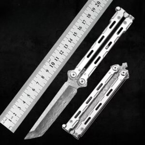 Damascus Butterfly Knife Training Knife - Image 3