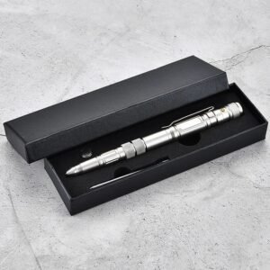 Multi Functional Customized Logo Outdoor Tactical Metal Ballpoint Pen with Led Light - Image 3