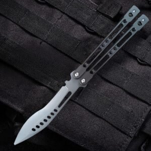 9  Curved Blade Balisong Trainer Knife - Image 3