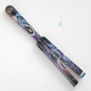 Butterfly Knife Jenny Fancy Plastic Knife Training Folding Knife Squid - Image 3