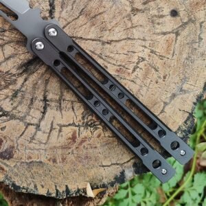 9  Curved Blade Balisong Trainer Knife - Image 4