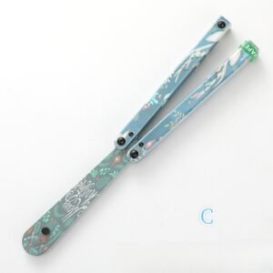 Butterfly Knife Flip Hand Knife Fancy Plastic Knife Training Folding Knife Squid Safe No Open Edge - Image 5