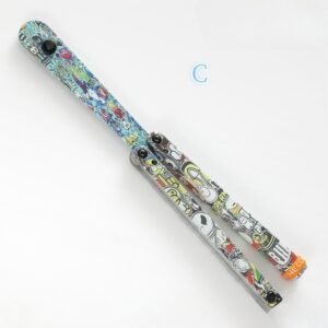 Butterfly Knife Jenny Fancy Plastic Knife Training Folding Knife Squid - Image 5