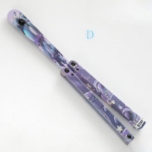 Butterfly Knife Jenny Fancy Plastic Knife Training Folding Knife Squid - Image 6
