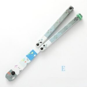 Butterfly Knife Flip Hand Knife Fancy Plastic Knife Training Folding Knife Squid Safe No Open Edge - Image 7