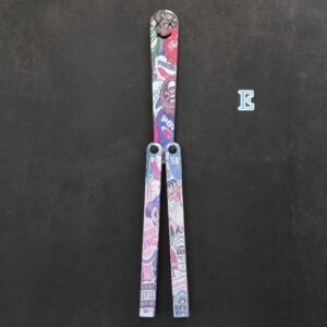 Butterfly Knife Flip Hand Knife Training Folding Knife Squid Safe No Open Edge - Image 6