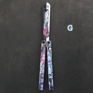 Butterfly Knife Flip Hand Knife Training Folding Knife Squid Safe No Open Edge - Image 8