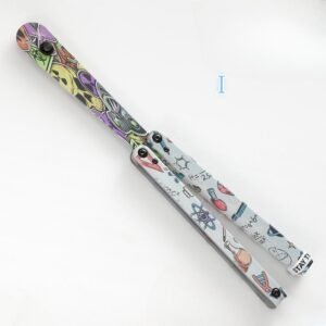 Butterfly Knife Jenny Fancy Plastic Knife Training Folding Knife Squid - Image 11
