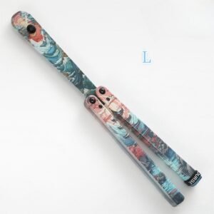 Butterfly Knife Jenny Fancy Plastic Knife Training Folding Knife Squid - Image 14