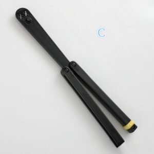 Transparent Butterfly Knife Uncut Training Knife Folding Knife Flinging Knife Plastic pc Squid Smiley Joker - Image 6