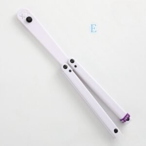 Transparent Butterfly Knife Uncut Training Knife Folding Knife Flinging Knife Plastic pc Squid Smiley Joker - Image 8