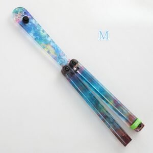 Butterfly Knife Flip Hand Knife Fancy Plastic Knife Training Folding Knife Squid Safe No Open Edge - Image 15