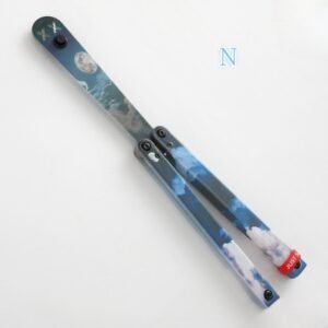 Butterfly Knife Flip Hand Knife Fancy Plastic Knife Training Folding Knife Squid Safe No Open Edge - Image 16