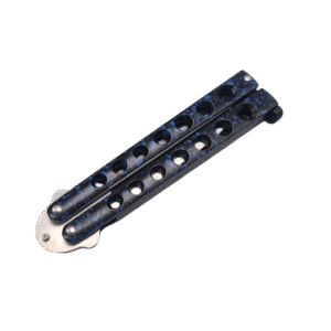 High Quality Helix Butterfly Balisong Knife BLUE - Image 2