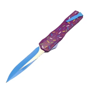 New Purple Donut Switchblade OTF Knife - Image 3